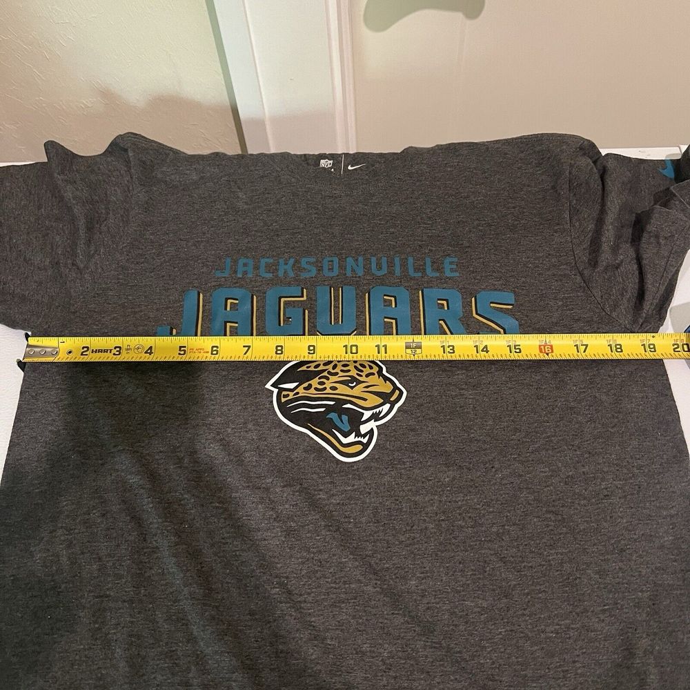Nike Jacksonville Jaguars T-Shirt Team Logo NFL Team Apparel Gray Medium - Picture 6 of 6